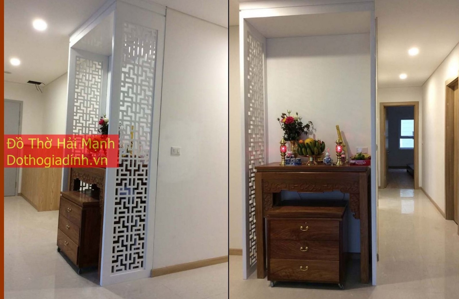 ​VÁCH NGĂN CNC TRONG THIẾT KẾ KHÔNG GIAN THỜ CÚNG