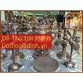 Bộ đỉnh đồng thủ công khảm 60 tam sự