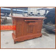 Tủ thờ dài 197 gỗ tràm lõi