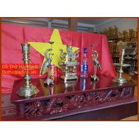 Bộ đỉnh đồng Vĩnh Tiến Số 2 vuông - Ngũ sự