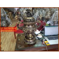 Bộ đỉnh đồng thủ công khảm 40 tam sự