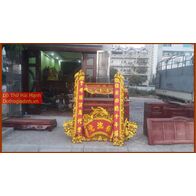 Bộ cuốn thư câu đối gỗ mít mẫu đẹp