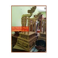 Ngai ỷ gỗ vàng tâm mẫu con tiện mình trơn