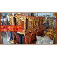 Khám thờ gia tiên mẫu Khám trung gỗ mít