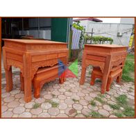 Bàn thờ gia đình mẫu bàn triện dạ như ý, chân guột HMBT127G