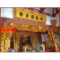 Cửa võng gỗ đẹp sơn son thếp vàng 9