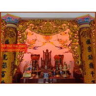 Cửa võng gỗ đẹp sơn son thếp vàng 11