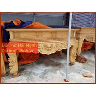 Sập thờ, bàn thờ chân quỳ gỗ mít HM36