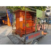 Tủ thờ hiện đại dài 127 gỗ tràm lõi