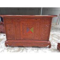 Tủ thờ gia tiên dài 197 gỗ tràm lõi
