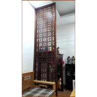 Vách ngăn phòng thờ CNC gỗ tự nhiên 2