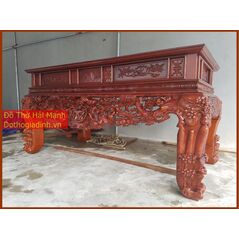 Sập thờ, bàn thờ chân quỳ gỗ dổi DC22HM01
