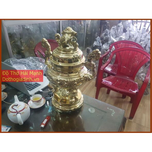 Bộ đỉnh đồng thủ công 40 tam sự