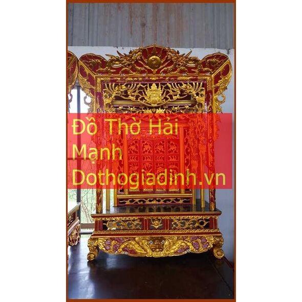 Khám thờ gia tiên mẫu Khám 70 gỗ vàng tâm