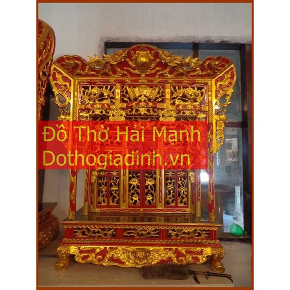 Khám gian thờ gỗ vàng tâm (khám 90)