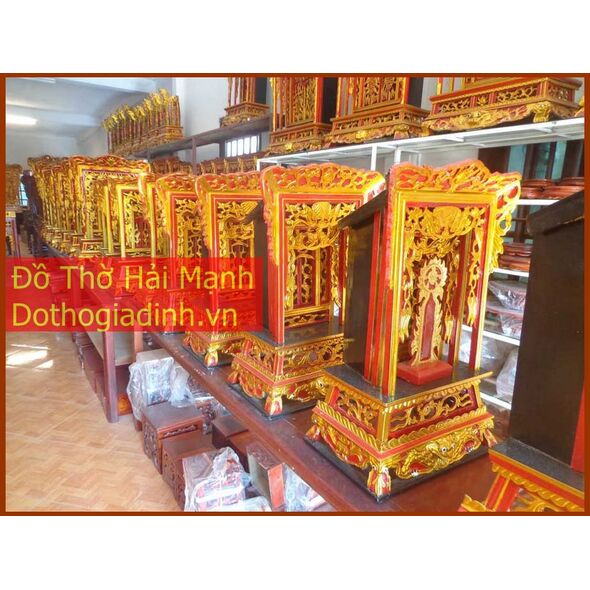 Khám tiểu thờ gỗ dổi