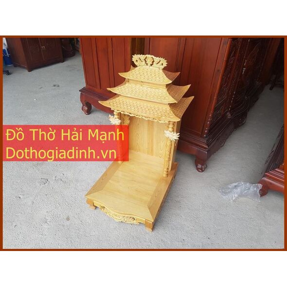 Bàn thờ thần tài - Lầu thần tài mái chùa 56