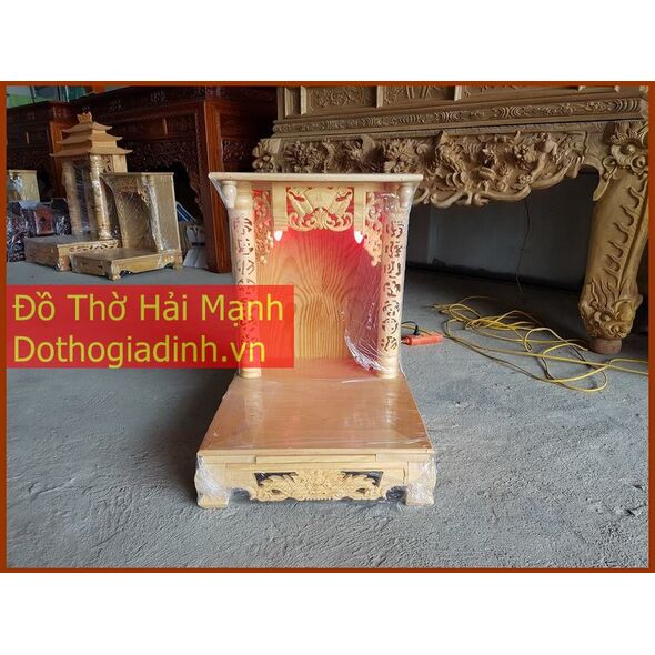 Bàn thờ thần tài - Lầu thần tài mái bằng 48