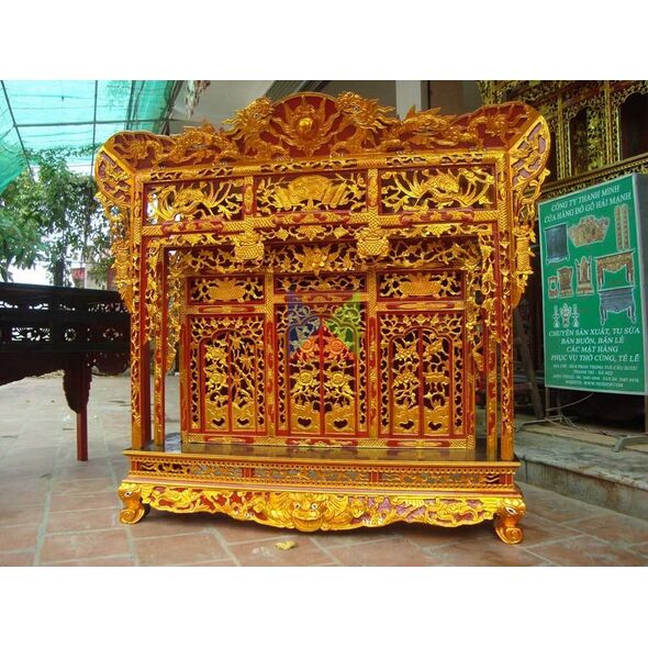 Khám gian gỗ vàng tâm (khám 150)