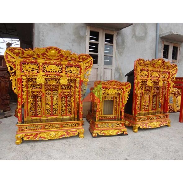 Khám gian gỗ vàng tâm (khám 90)