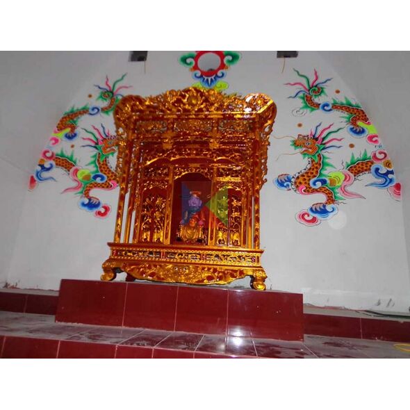 Khám thờ gia tiên mẫu Khám gian gỗ vàng tâm (khám 90)